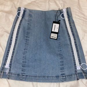 LF Carmar Margery Zipper denim skirt